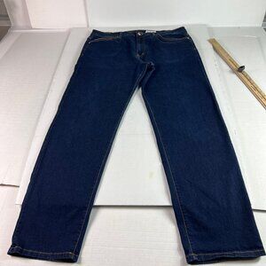 Aviator Jeans Men's 39 x 32* Straight Dark Blue Faded Stretch Denim Tag 40